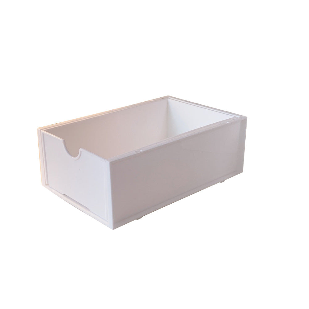 Ins Drawer Desktop Storage Box Transparent Student Dormitory Sundries Cosmetics Rack Desk Organizer Box