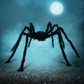 5 FT Giant Halloween Spider, Large Black Yard Lawn Garden Patio Decor For