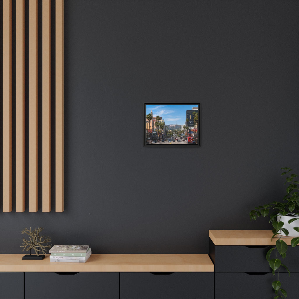 Hollywood Boulevard Matte Canvas Print — Framed Wall Art