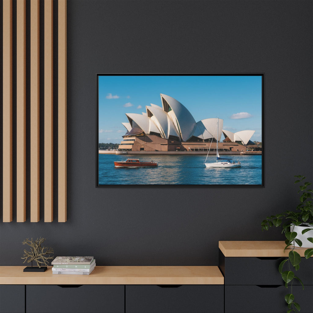 Australia Sydney Opera House Framed Canvas Print — Beautiful Picture