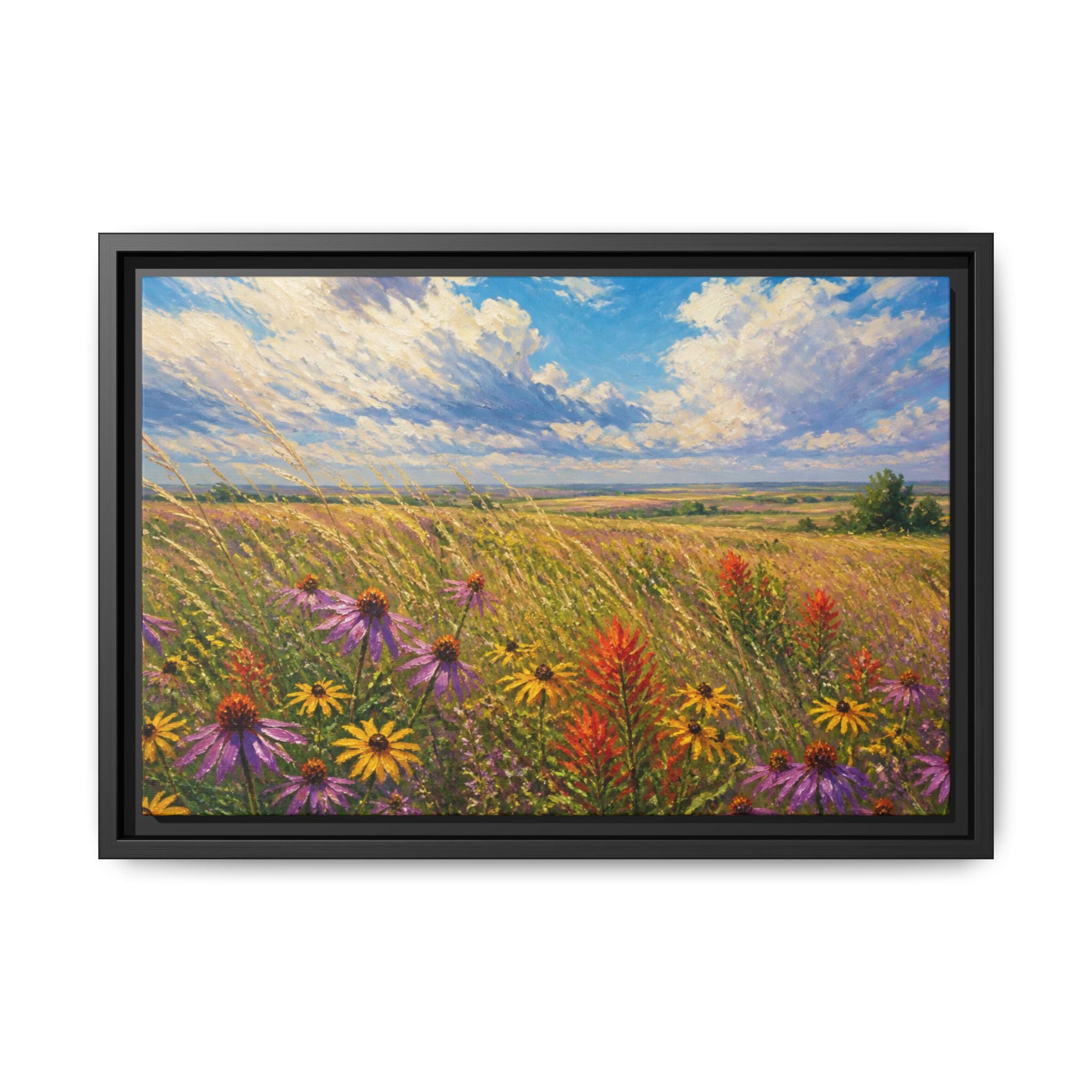 Prairie Bloom Canvas Wall Art Print Ready to Hang