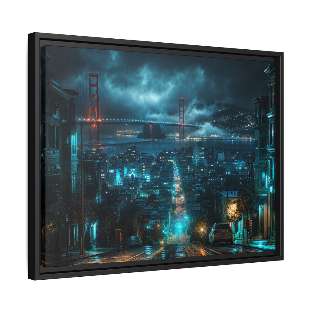 San Francisco Night Canvas Wall Art Print Ready to Hang