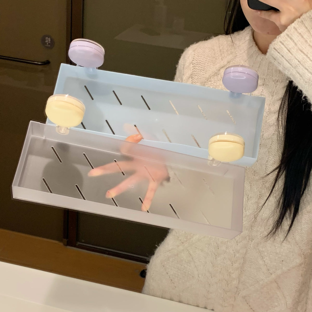 Suction Cup Shower Caddy Organizer