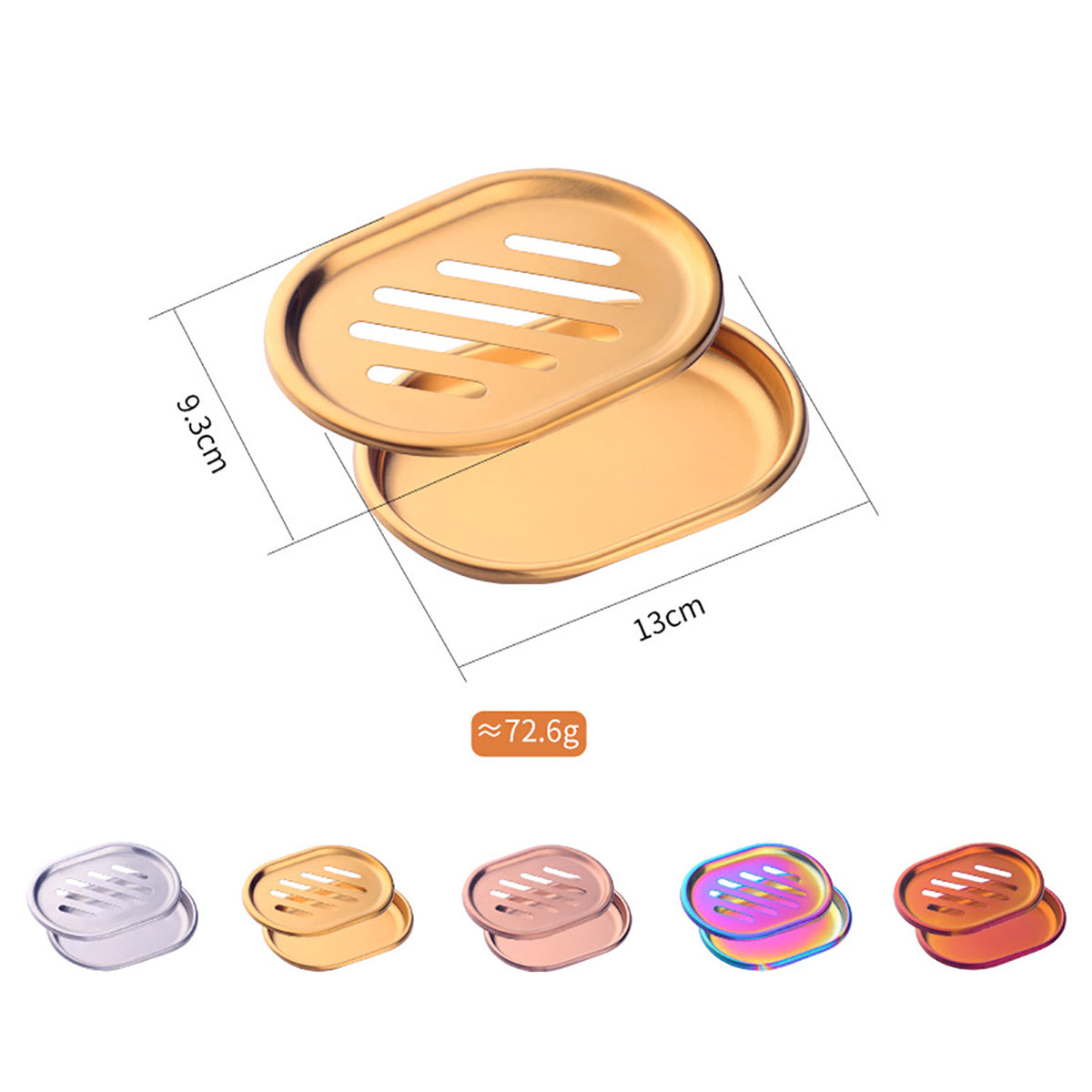 Stainless Steel Double-Layer Soap Dish