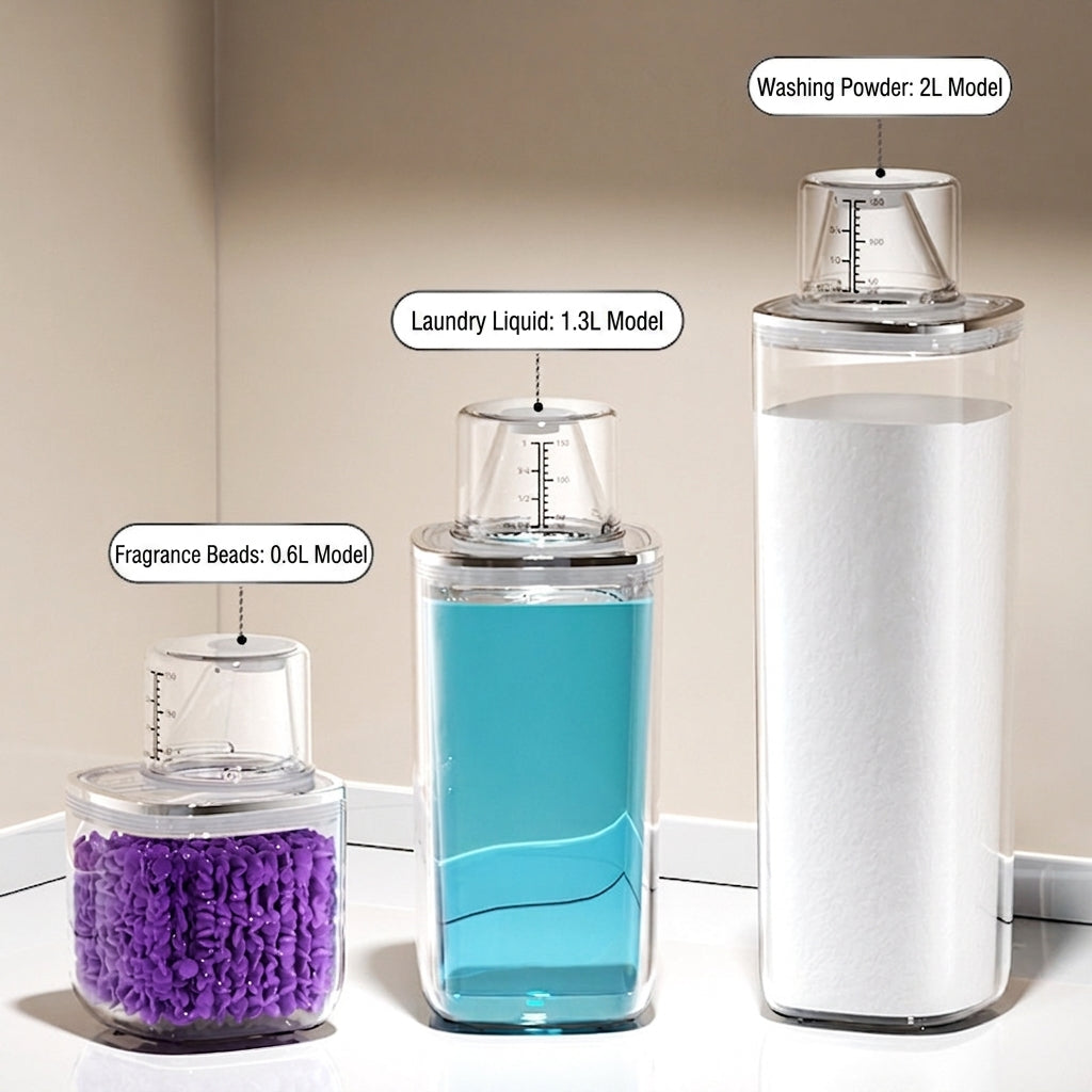 Laundry Detergent Jar with Measuring Cup