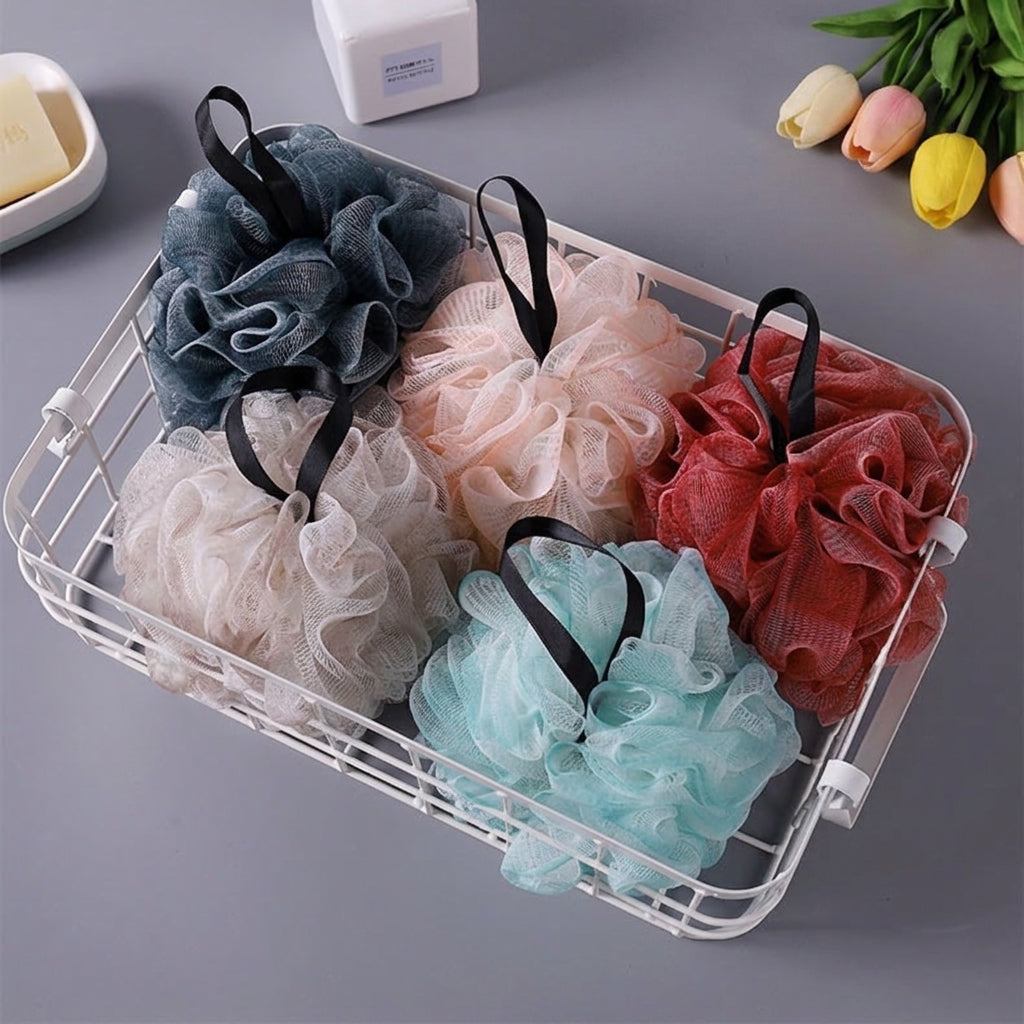 Bath Loofah Mesh Pouf