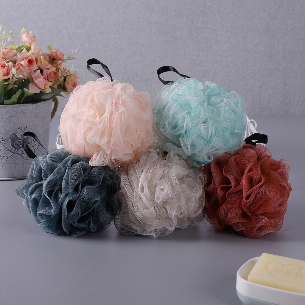 Bath Loofah Mesh Pouf