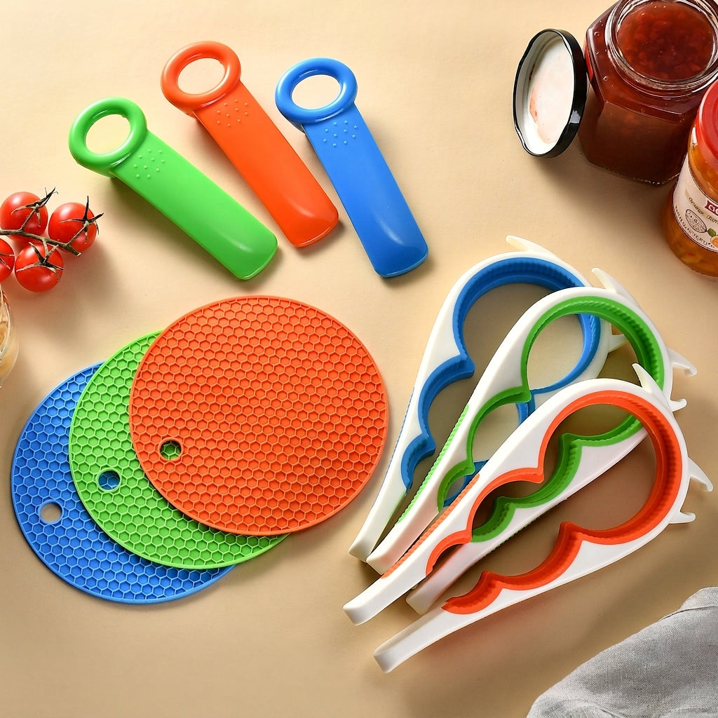 Jar Opener with Silicone Grip Mat