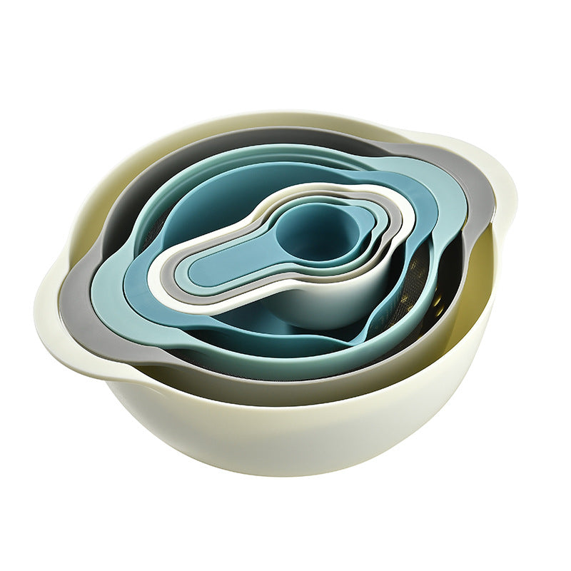 Nested Mixing Bowls and Measuring Cups Set