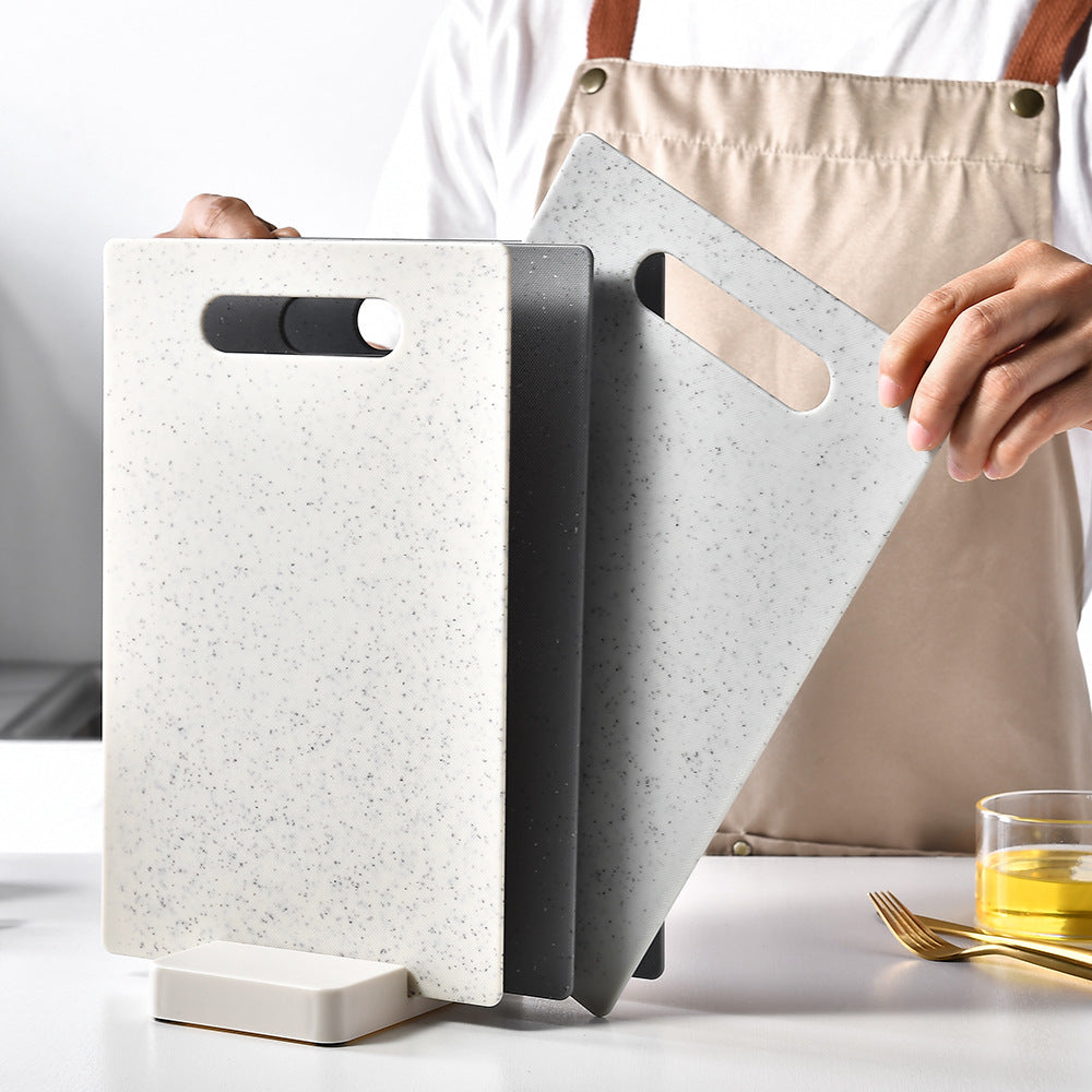 Plastic Cutting Board Set with Holder