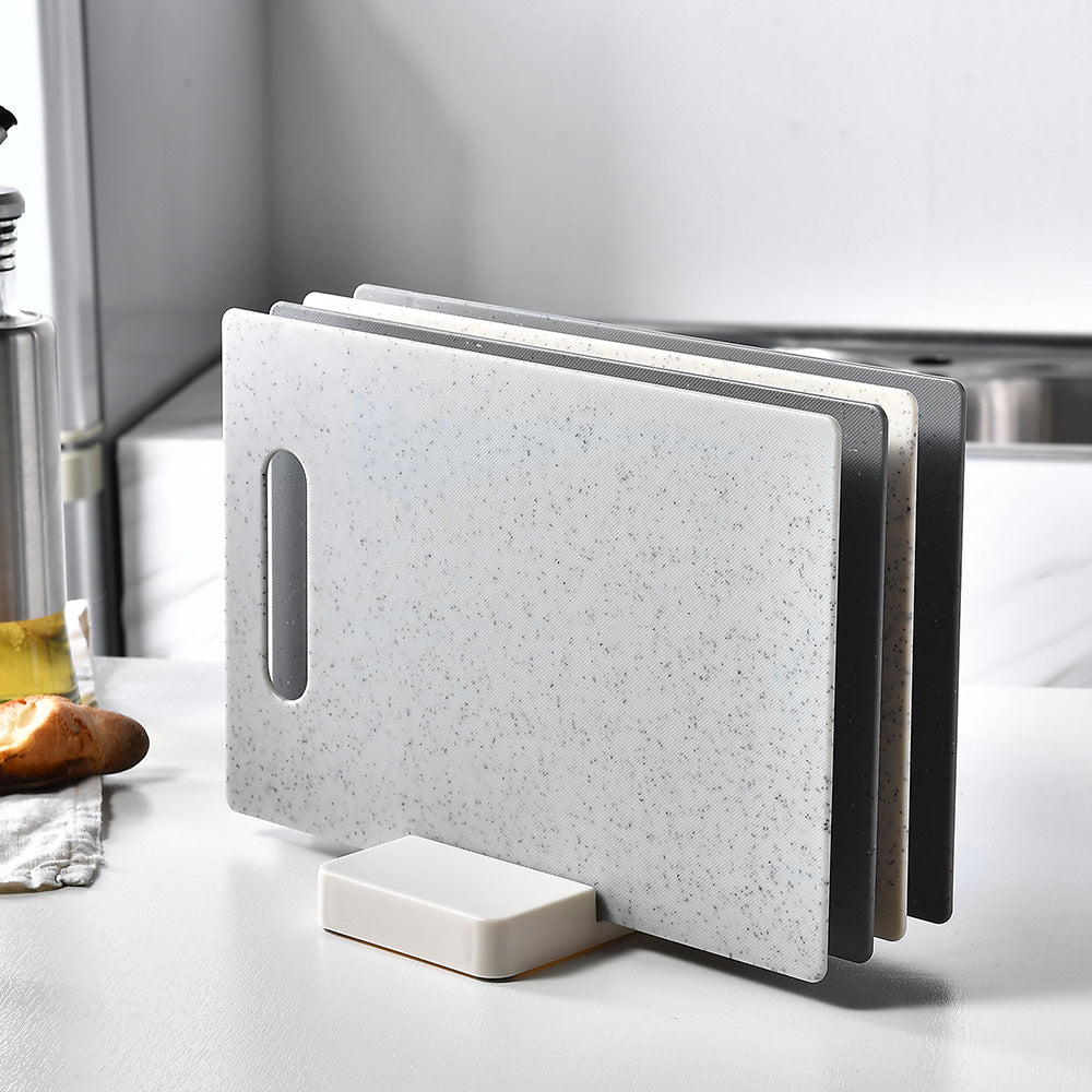 Plastic Cutting Board Set with Holder