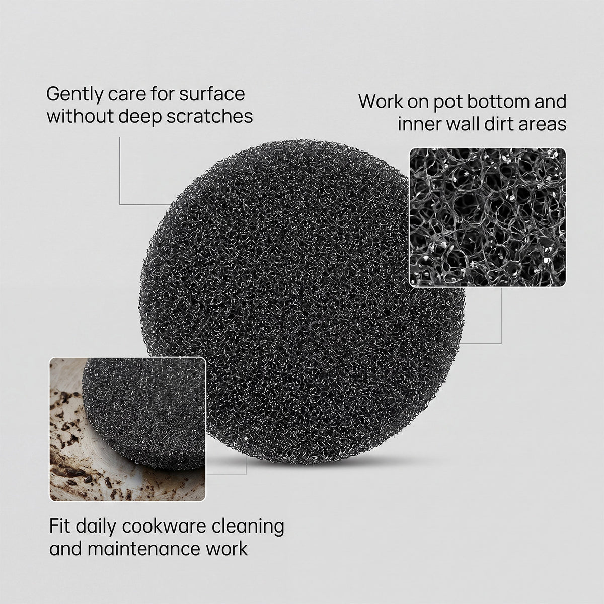 Cookware Scrub Sponges with Gloves