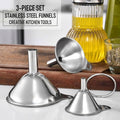 Stainless Steel Kitchen Funnel Set