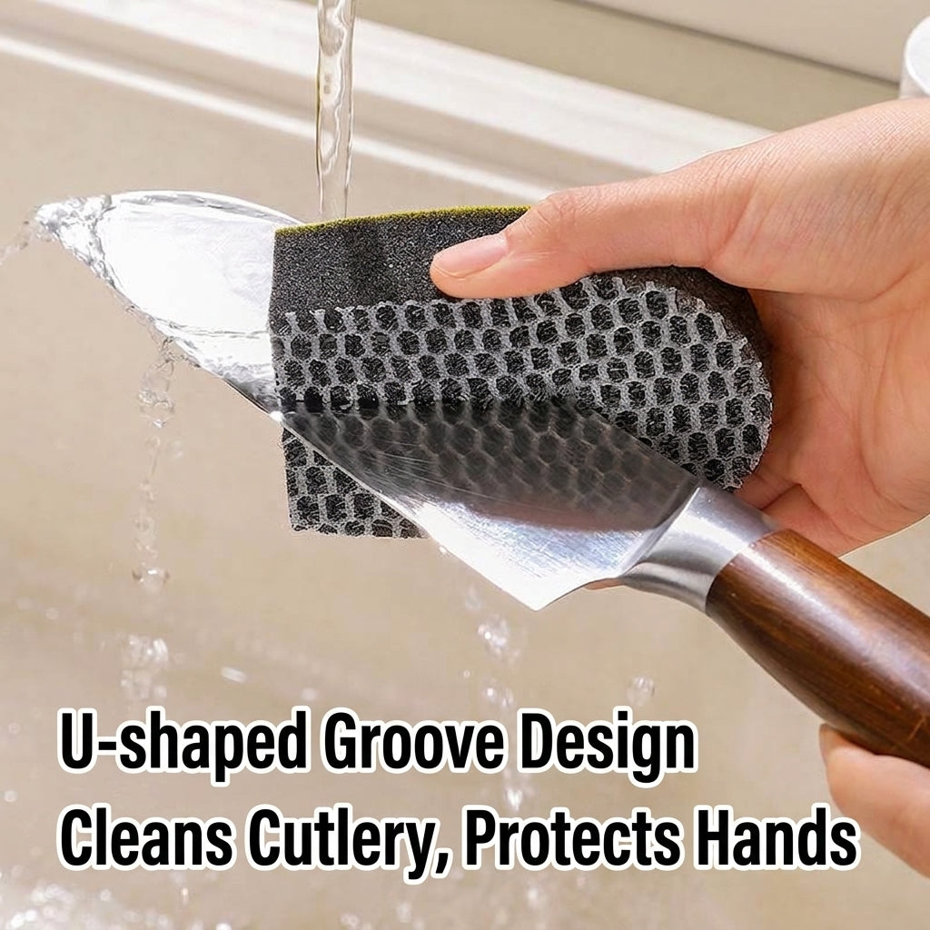 U-Shaped Kitchen Cleaning Sponges, Multi-Pack