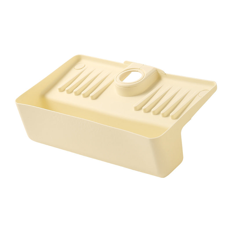 Silicone Kitchen Sink Sponge Caddy with Drain Slots