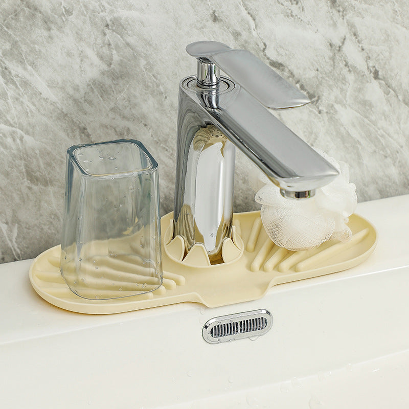 Silicone Faucet Splash Guard and Drying Mat