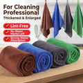 Reusable Streak-Free Microfiber Cleaning Cloths, 10-Pack