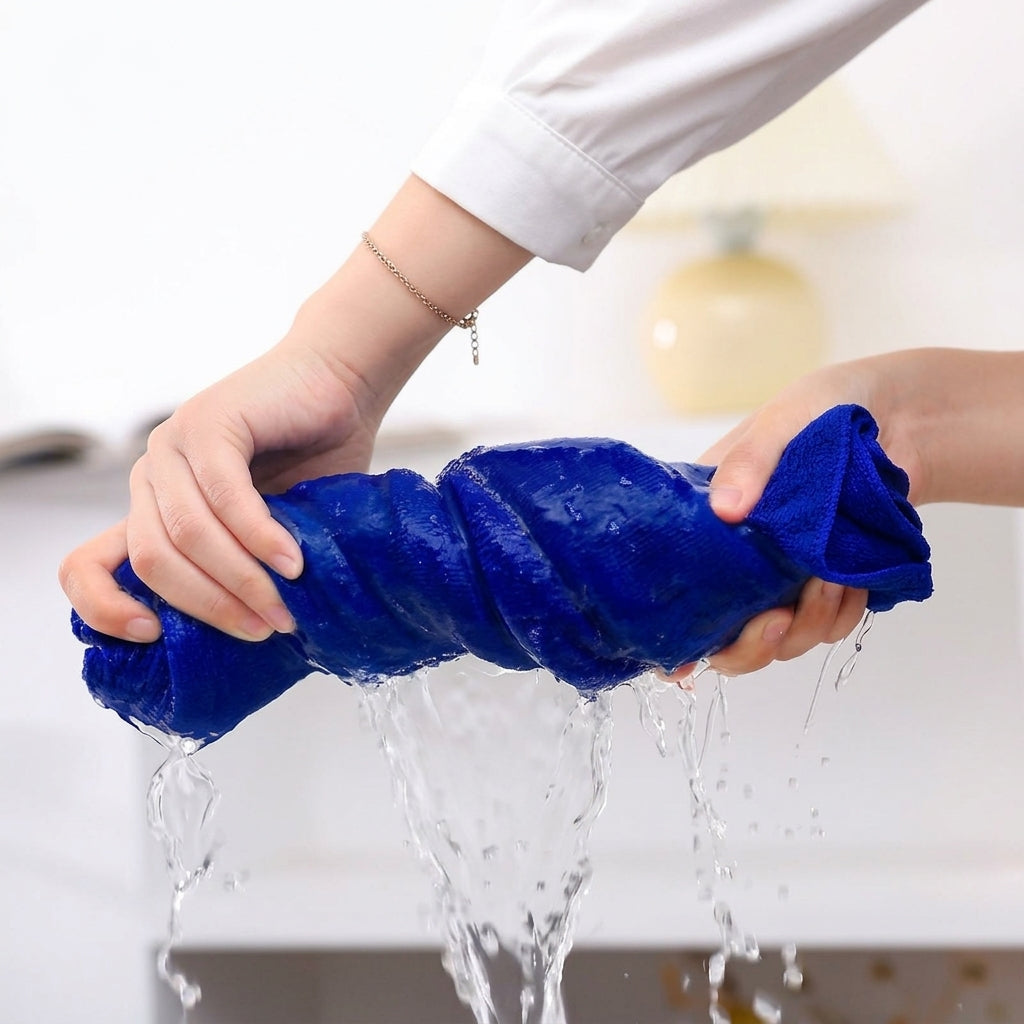 Reusable Streak-Free Microfiber Cleaning Cloths, 10-Pack