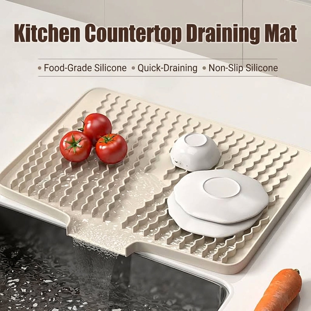 Silicone Sloped Dish Drying Mat
