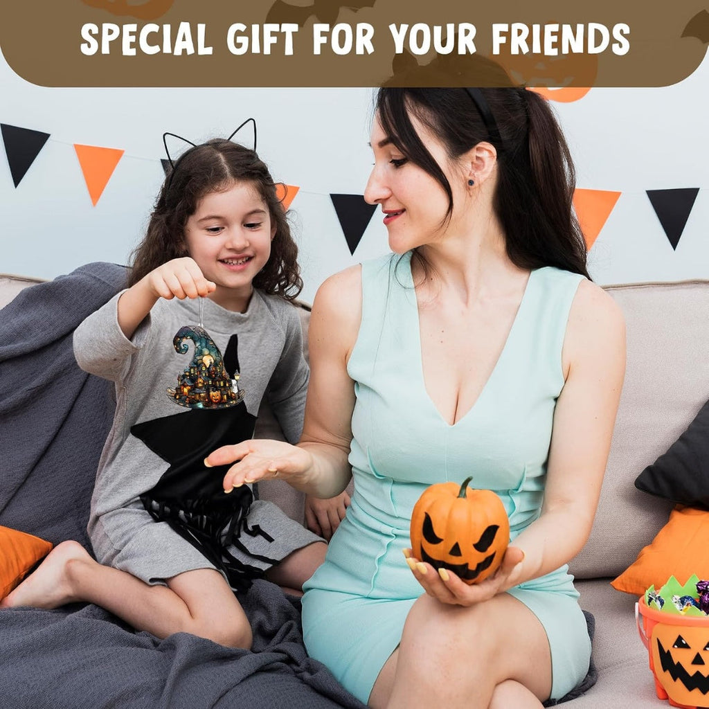 Cute Ghost Ornament Halloween Decor, Cute Ghost Gift For Book Lovers