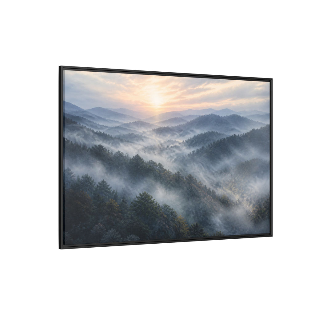 Smoky Mountains Mist Canvas Wall Art Print Ready to Hang