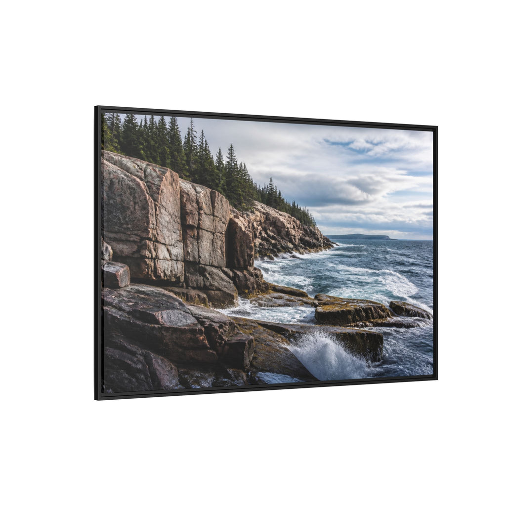 Acadia Shore Waves Canvas Wall Art Print Ready to Hang