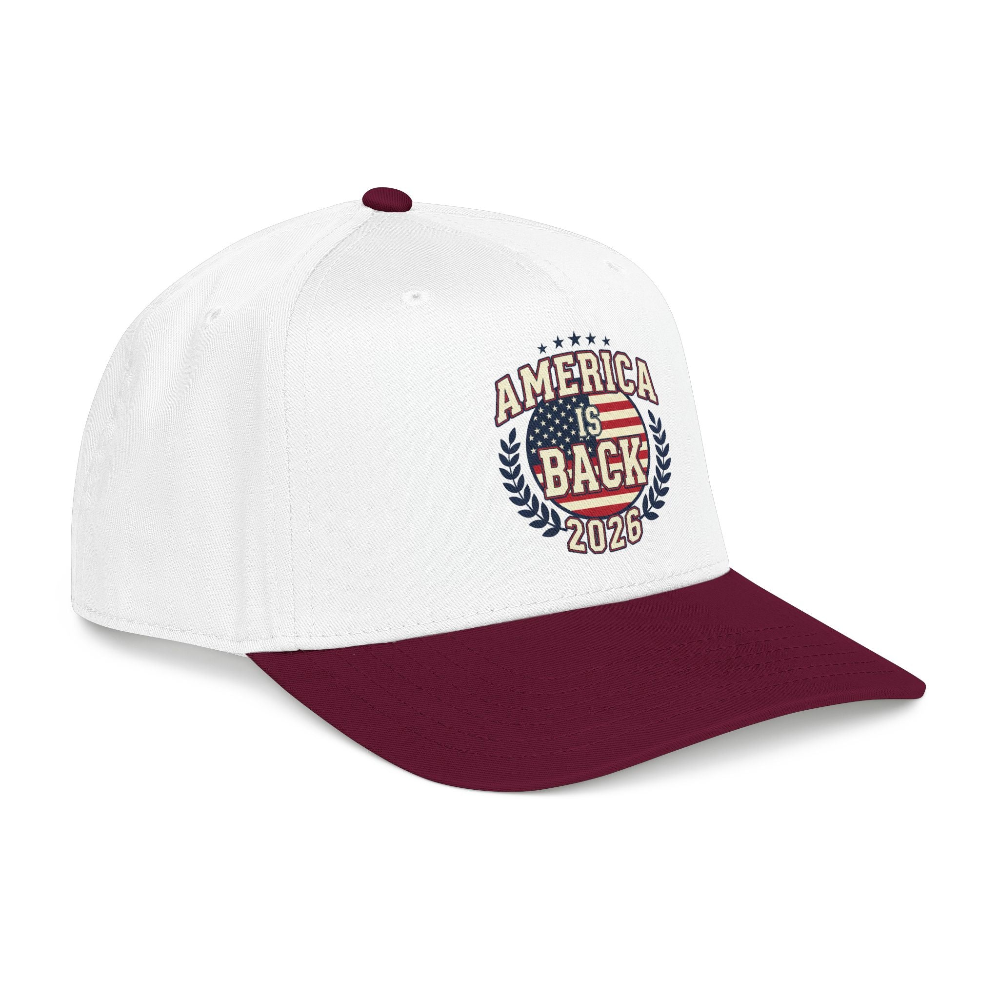 America Is Back 2026 Baseball Cap — Patriotic USA Election Trucker Hat
