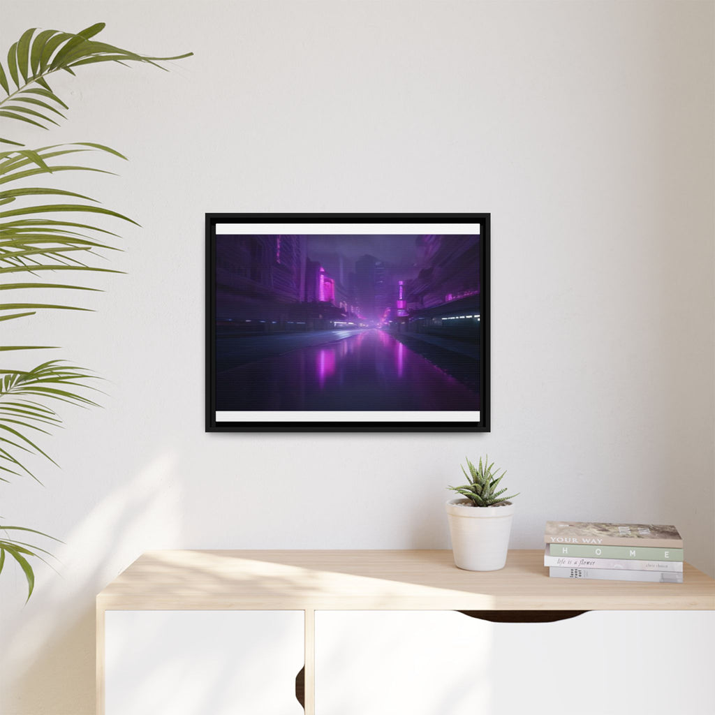 Las Vegas Neon Night Canvas Wall Art Print Ready to Hang