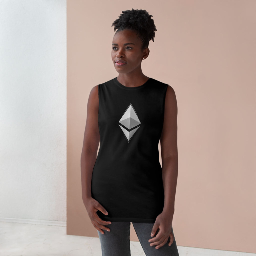 Ethereum Symbol Tank Top — Crypto Minimalist Sleeveless Shirt