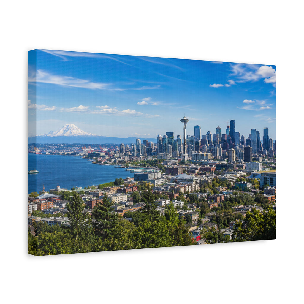 Seattle Skyline Matte Canvas Print — Space Needle - Stunning