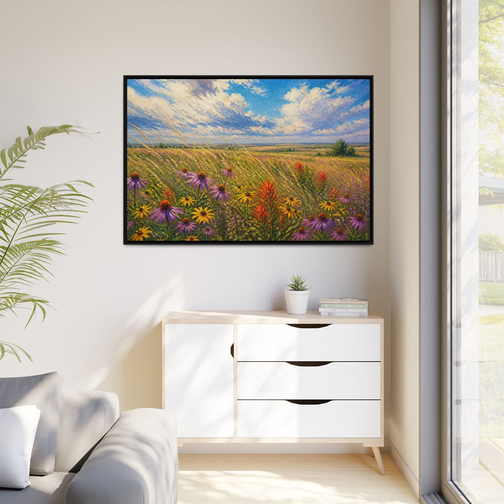 Prairie Bloom Canvas Wall Art Print Ready to Hang