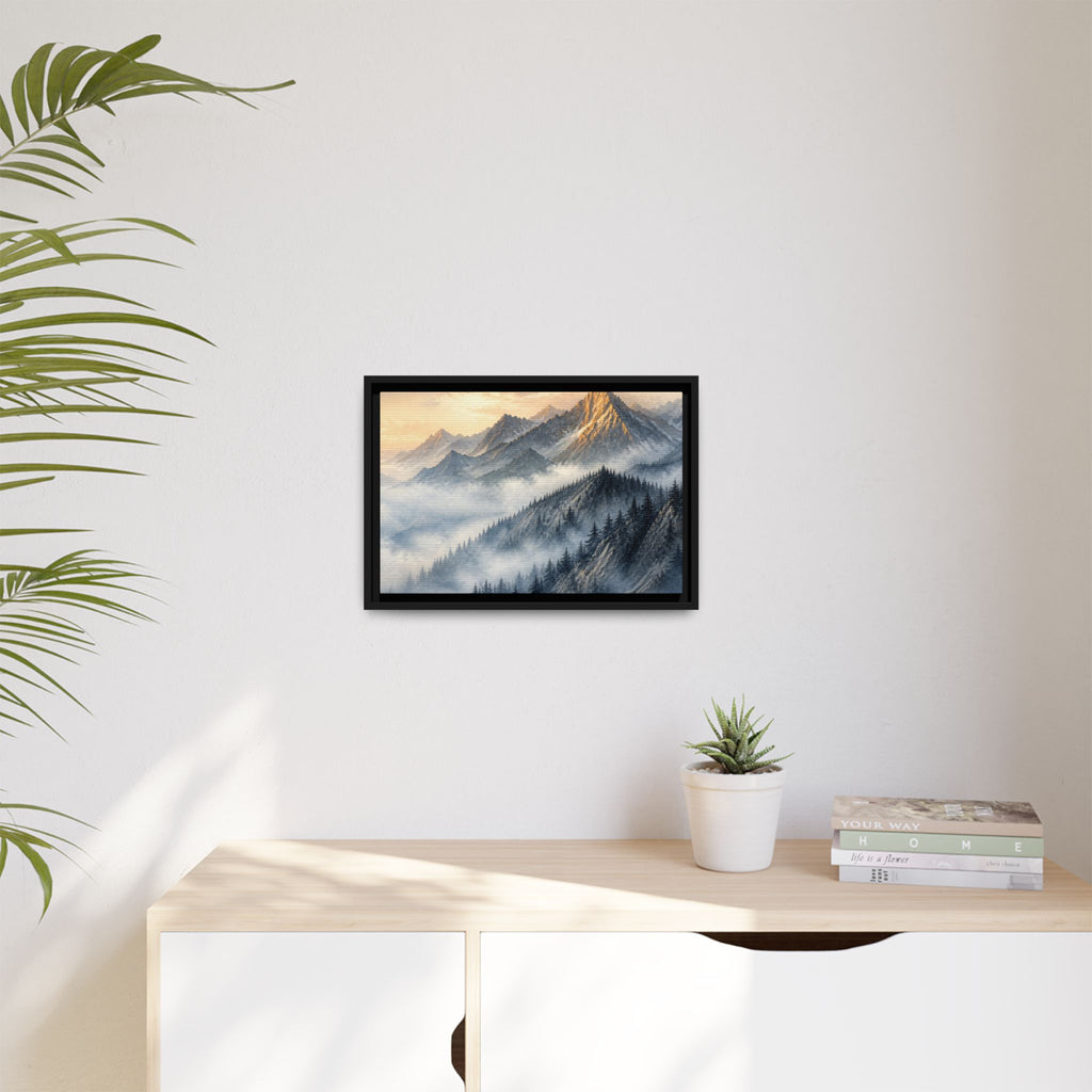 Rockies Fog Ridge Canvas Wall Art Print Ready to Hang