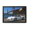 Ferrari F40 1987 Canvas Print — Golden Gate Bridge - Stunning Photo