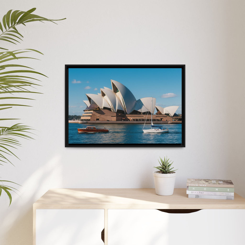 Australia Sydney Opera House Framed Canvas Print — Beautiful Picture