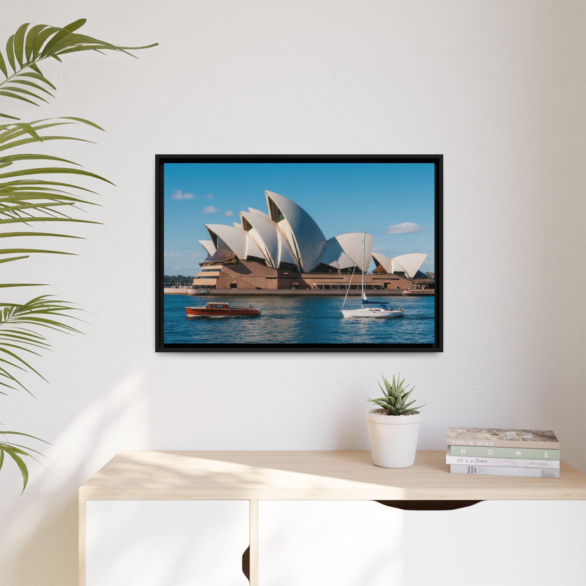 Australia Sydney Opera House Framed Canvas Print — Beautiful Picture