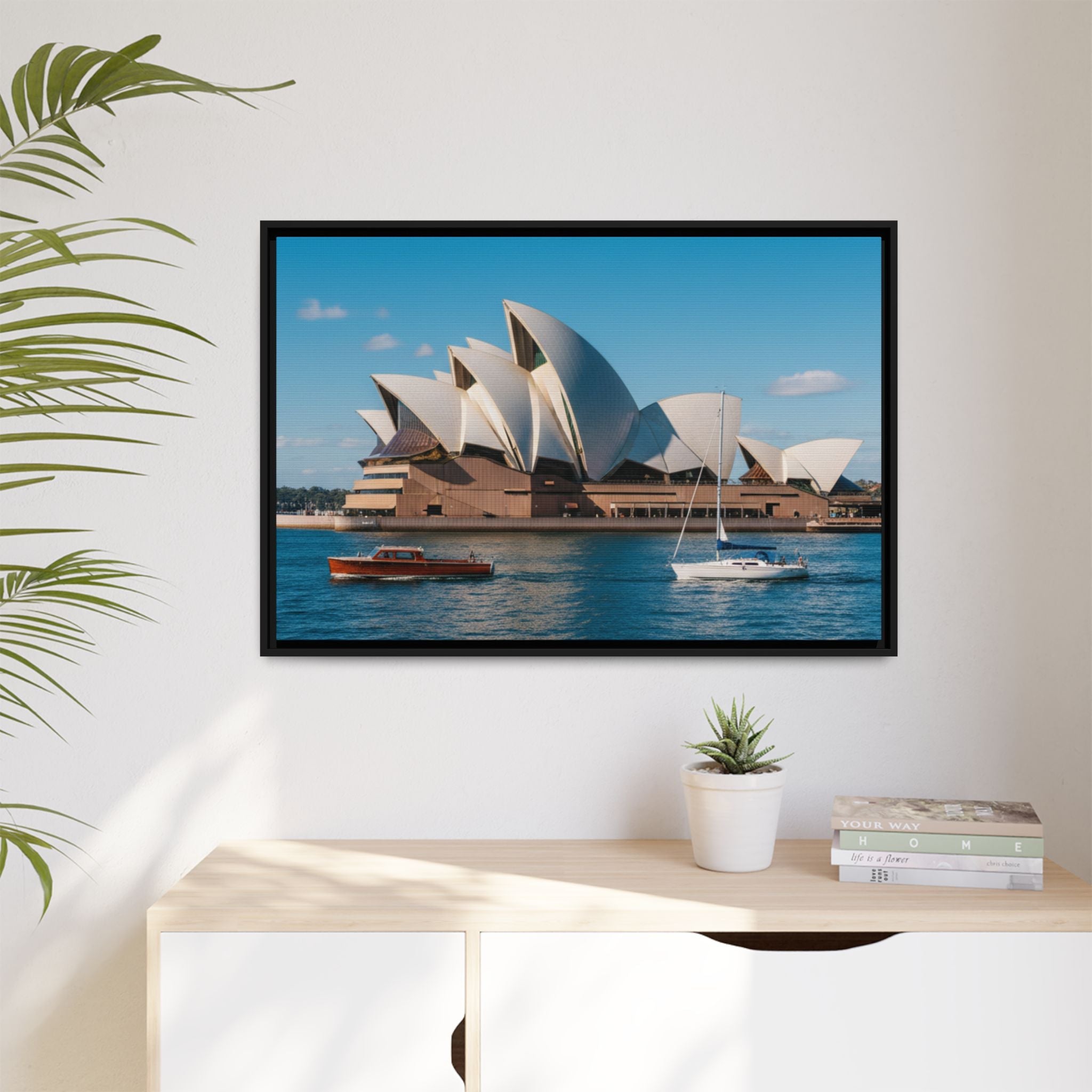 Australia Sydney Opera House Framed Canvas Print — Beautiful Picture