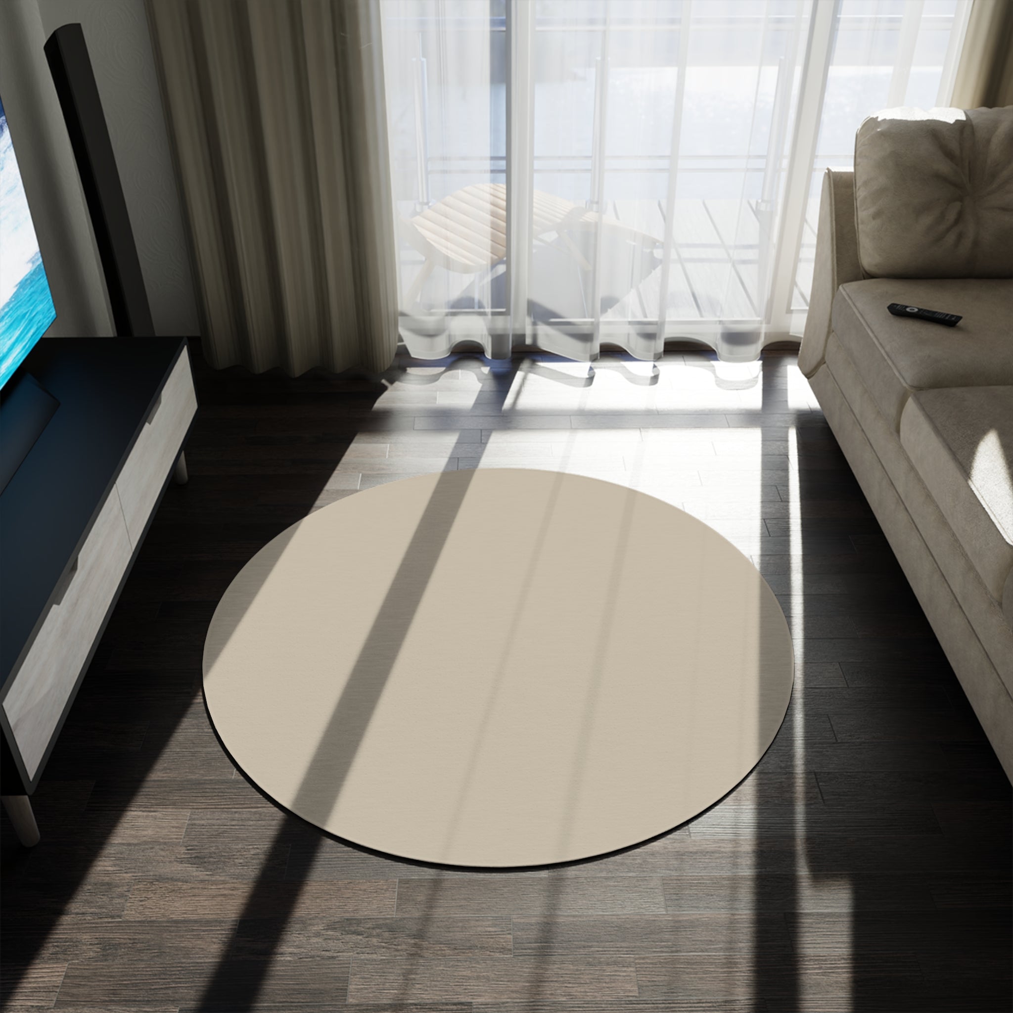 Round Bath Mat Non Slip Circular Bathroom Rug Soft Absorbent Shower Floor Mat Utility Circle Rug