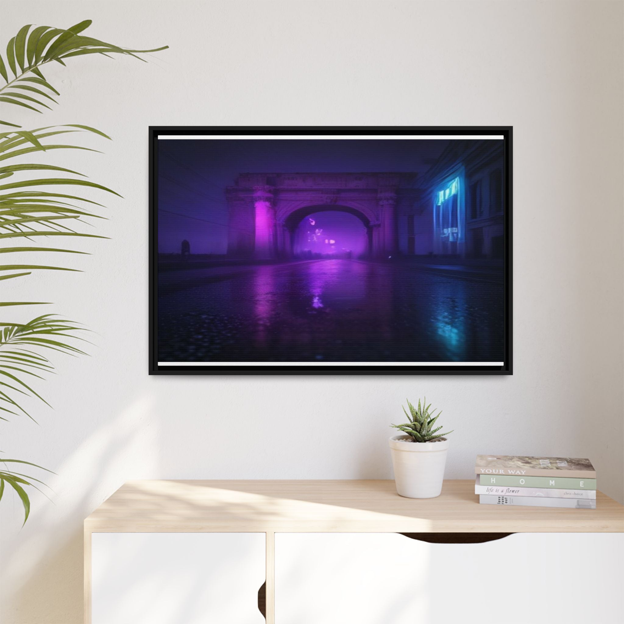Rome Night Canvas Wall Art Print Ready to Hang