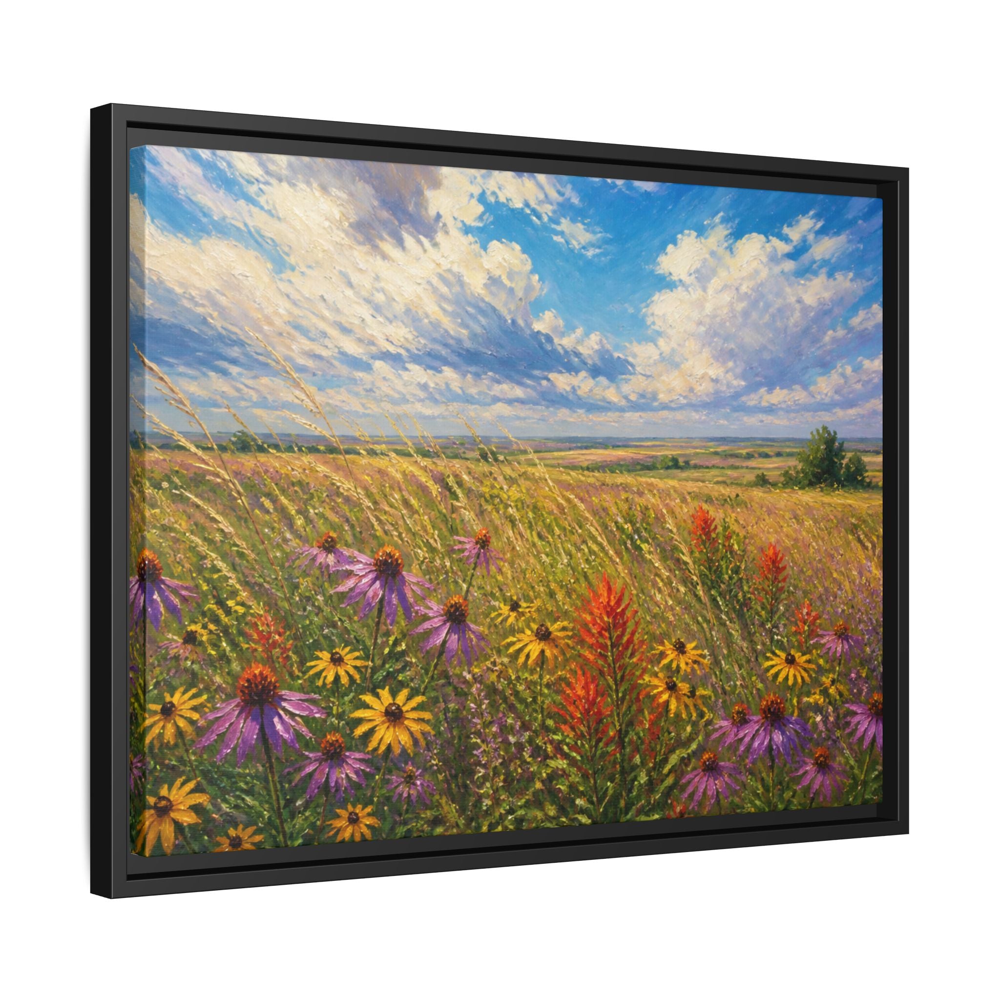 Prairie Bloom Canvas Wall Art Print Ready to Hang