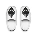Ethereum Logo Men’s Indoor Slippers — Crypto-Themed Cozy House Shoes