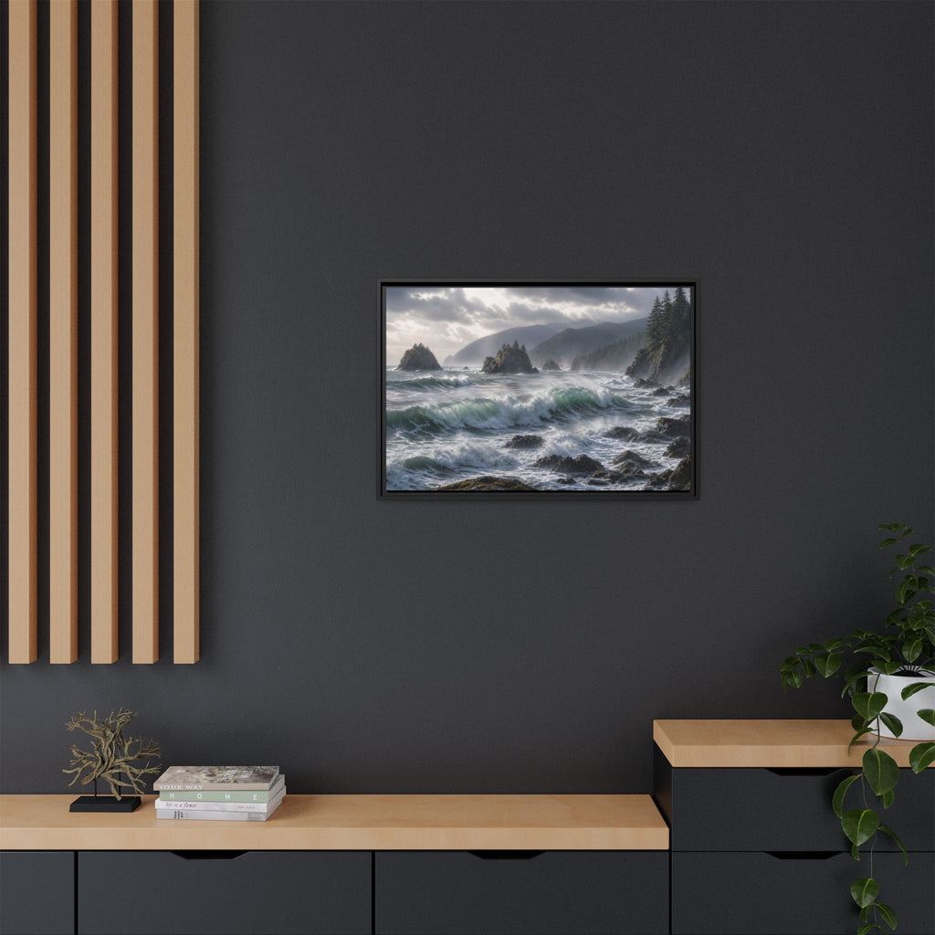 Oregon Coast Waves Canvas Wall Art Print Ready to Hang