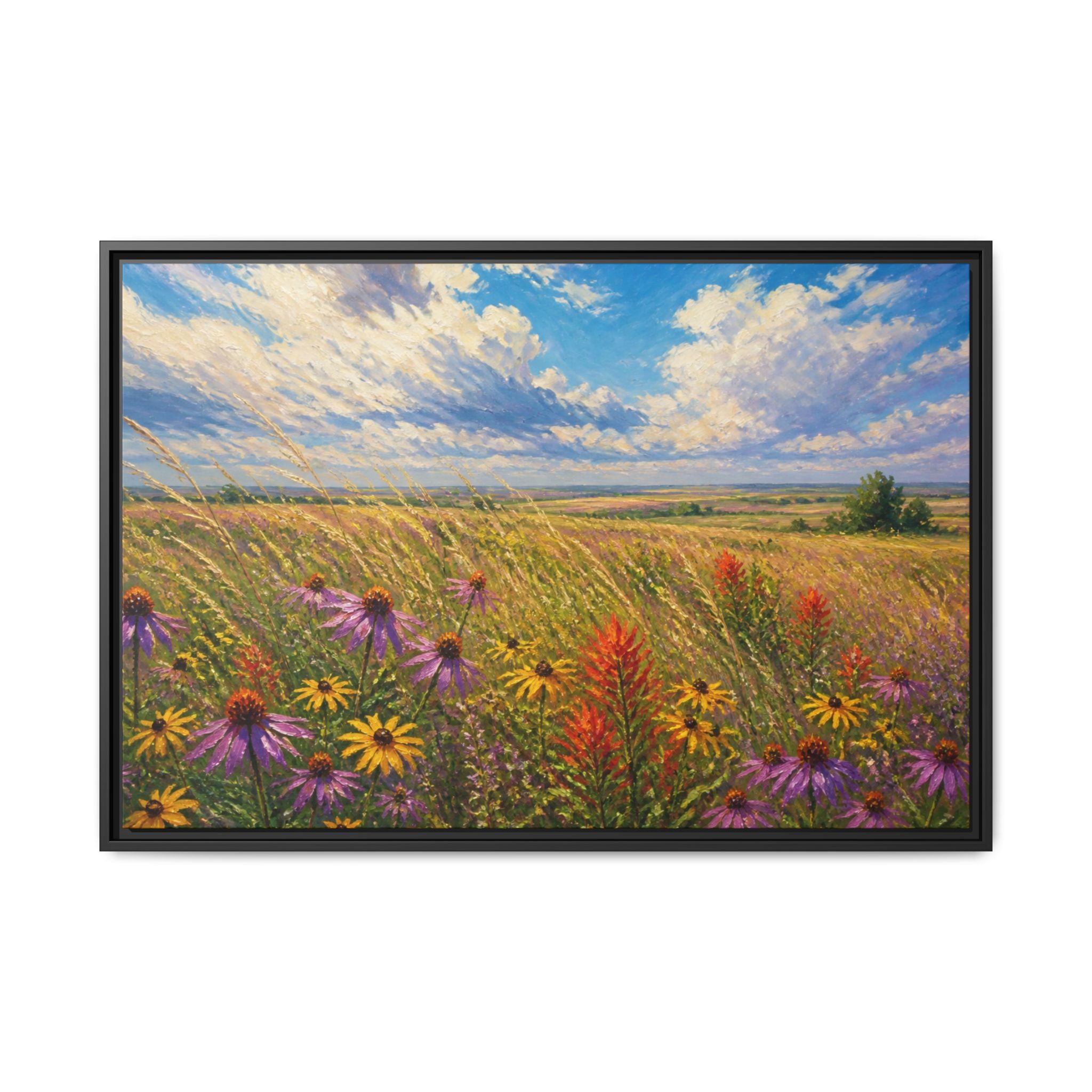 Prairie Bloom Canvas Wall Art Print Ready to Hang