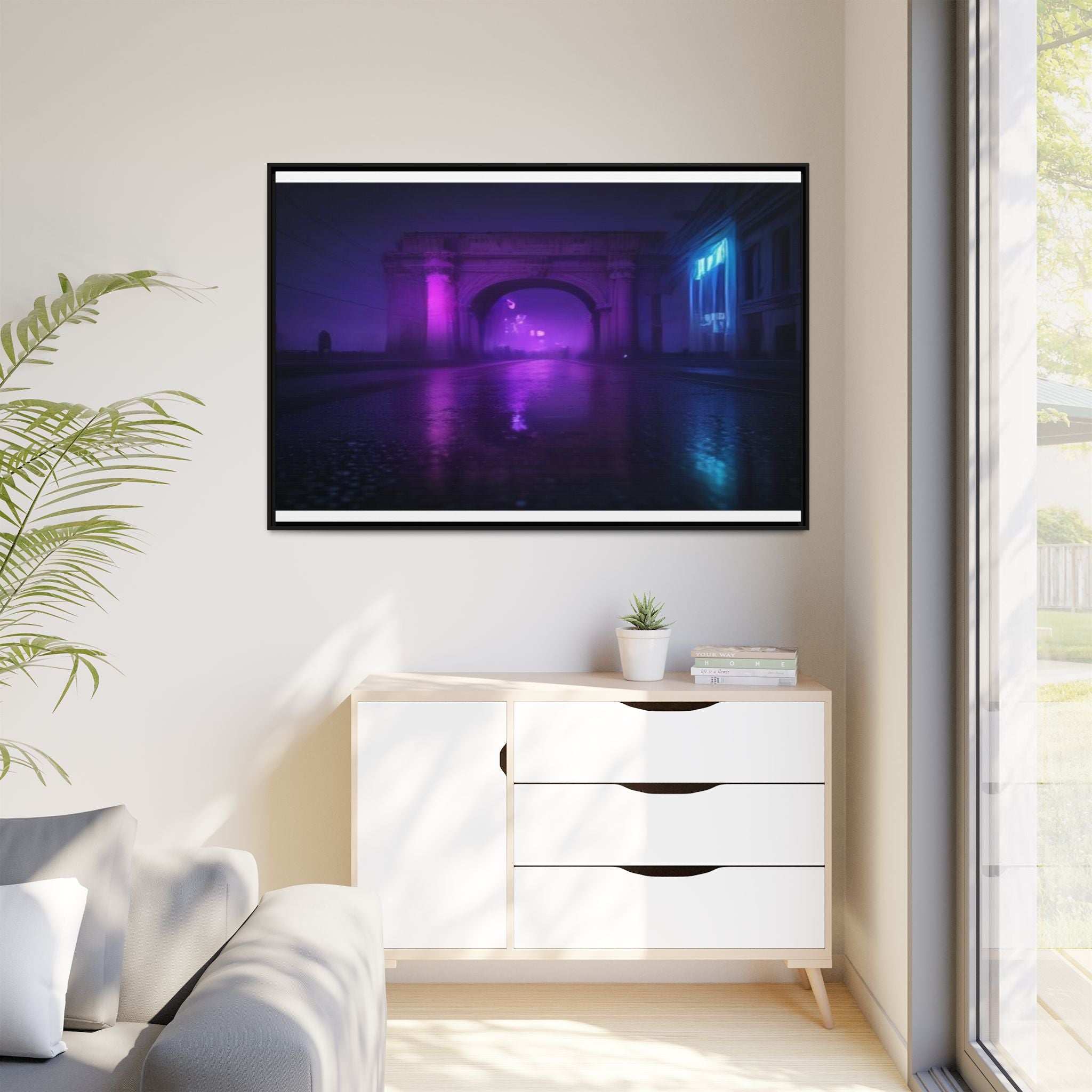 Rome Night Canvas Wall Art Print Ready to Hang