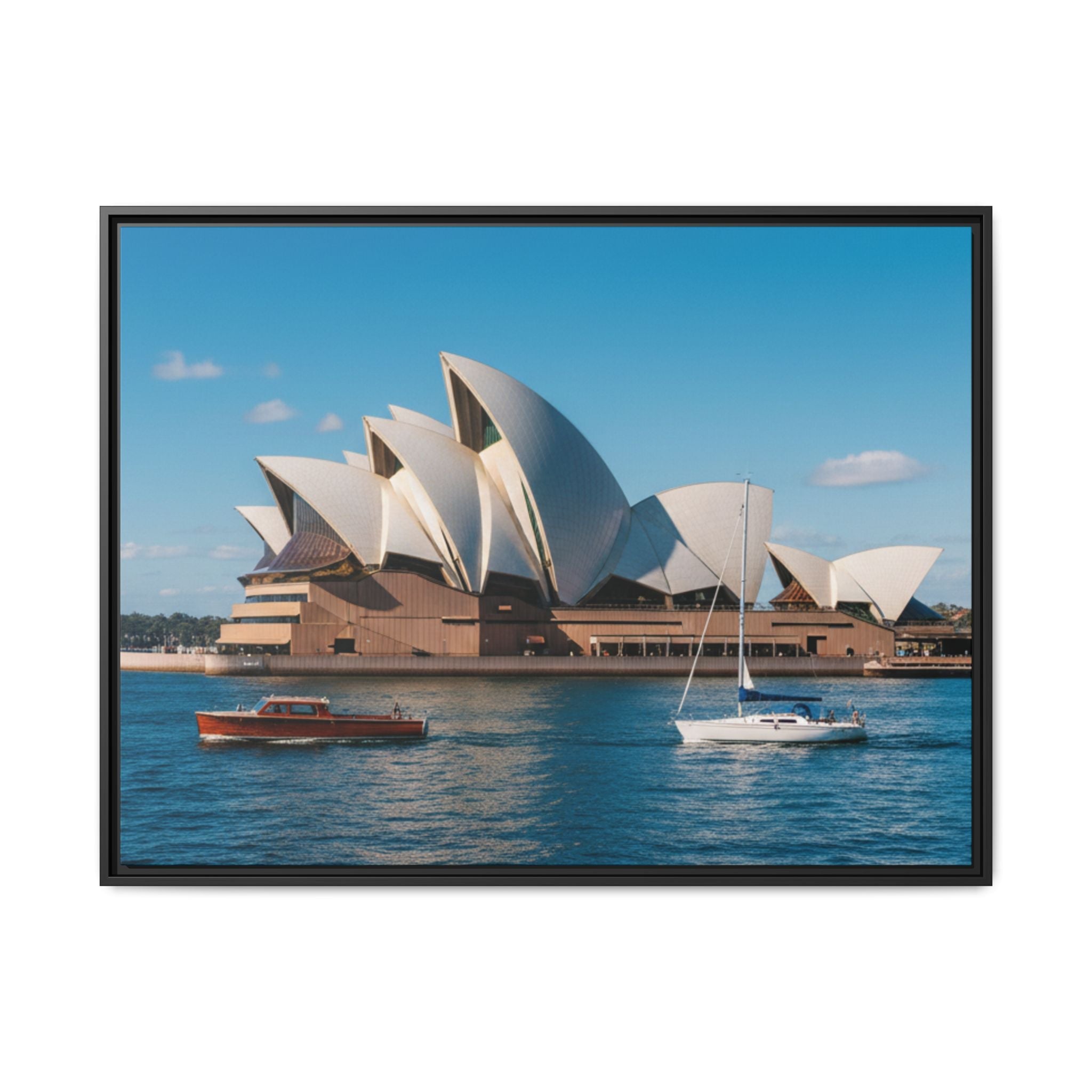 Australia Sydney Opera House Framed Canvas Print — Beautiful Picture