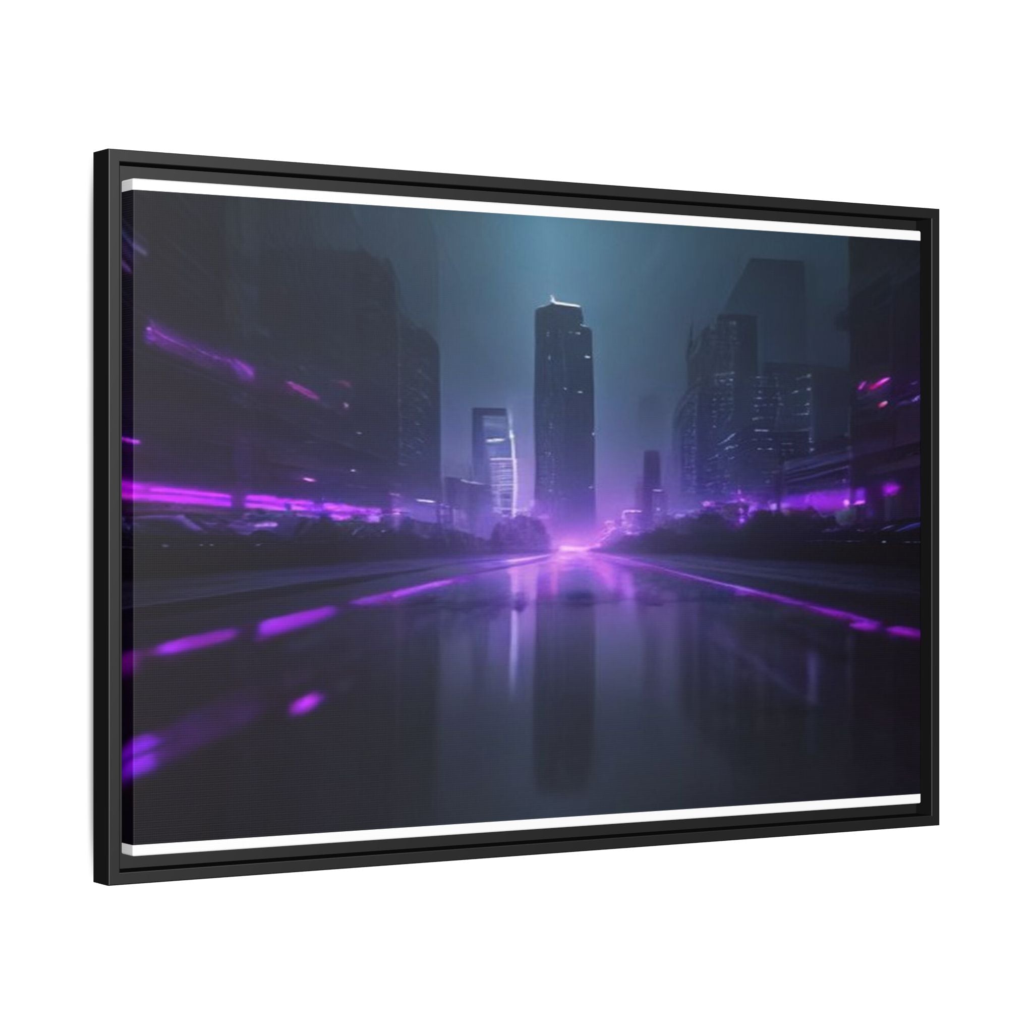 Los Angeles Night Canvas Wall Art Print Ready to Hang