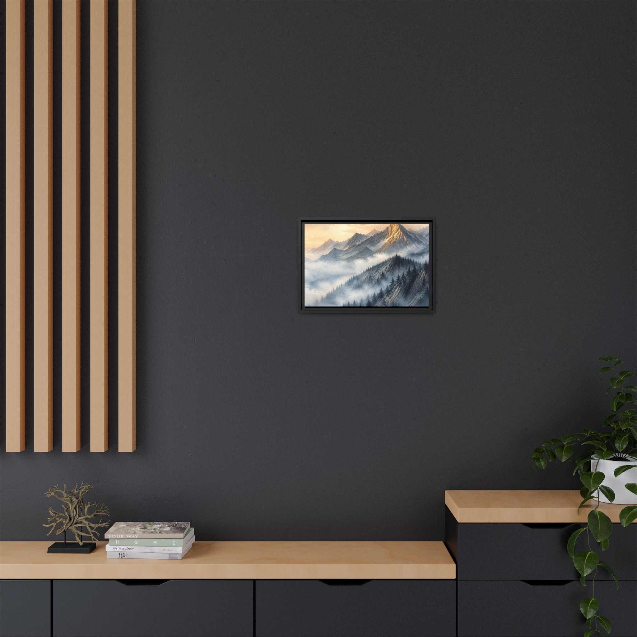 Rockies Fog Ridge Canvas Wall Art Print Ready to Hang