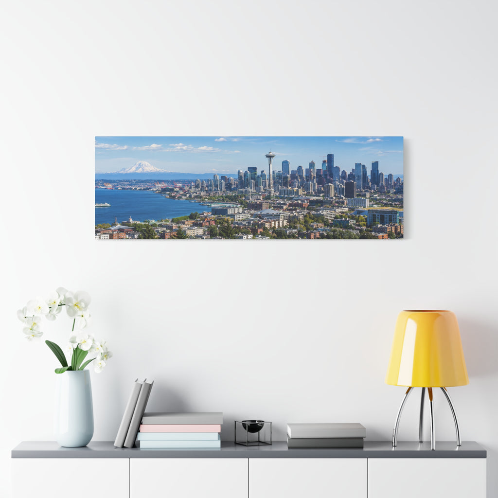Seattle Skyline Matte Canvas Print — Space Needle - Stunning