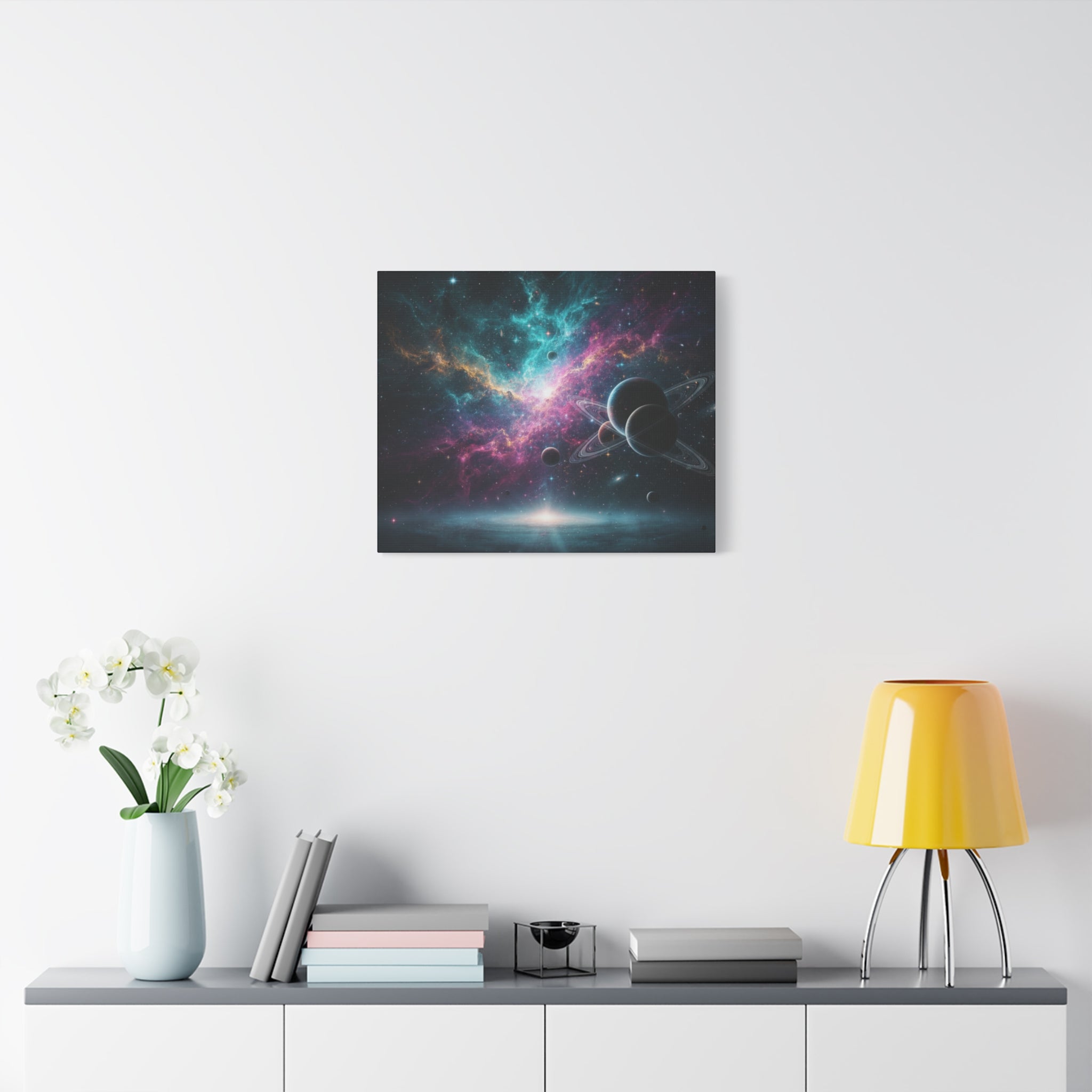Cosmic Nebula "Stunning" Canvas Print — Galaxy Planets Wall Art