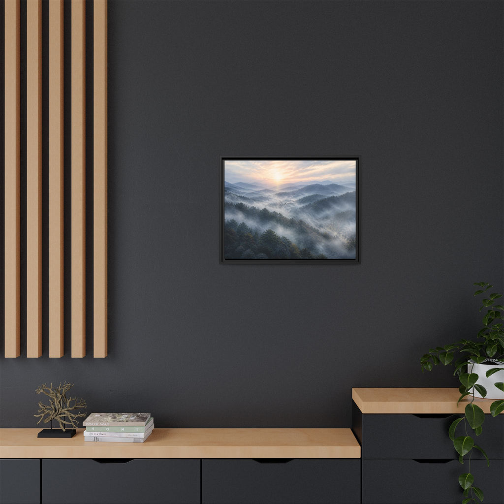 Smoky Mountains Mist Canvas Wall Art Print Ready to Hang
