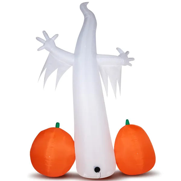 11.8 FT Halloween Inflatables Ghost Spider Pumpkin Outdoor Decorations, Scary